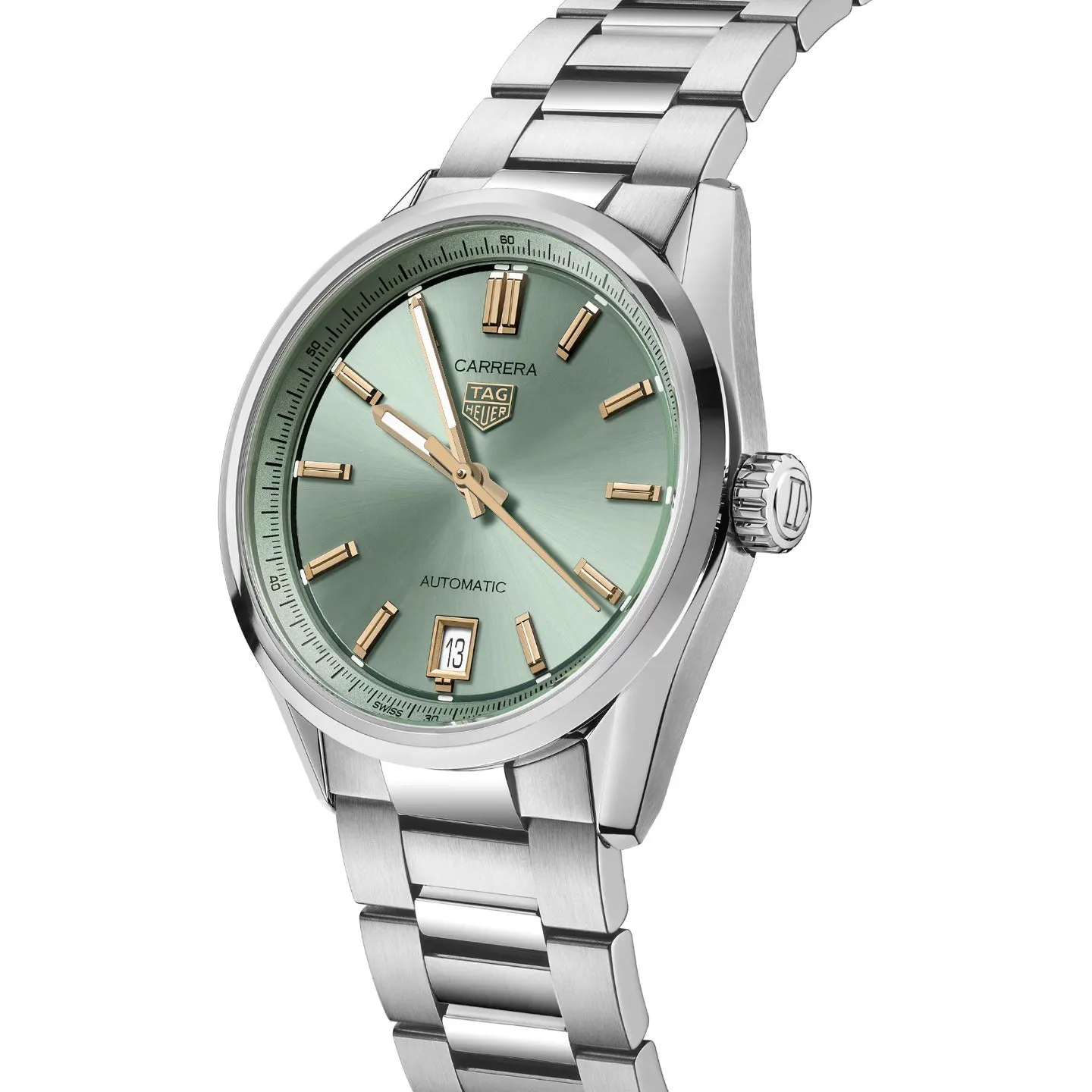 Tag Heuer Carrera Unisex Green and Rose Gold Watch WBN2312.BA0001