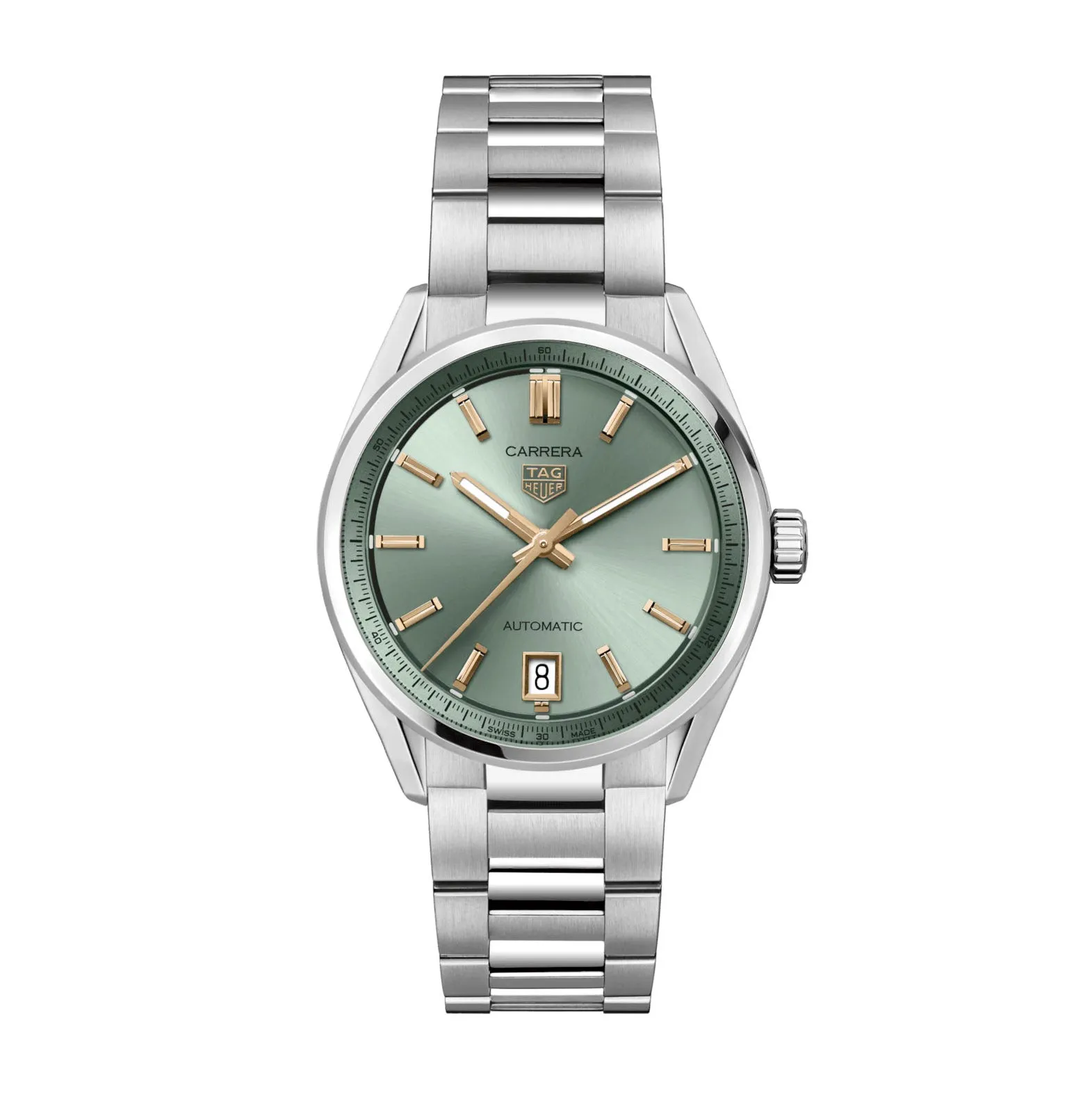 Tag Heuer Carrera Unisex Green and Rose Gold Watch WBN2312.BA0001