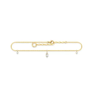 Thomas Sabo Anklet White Stone