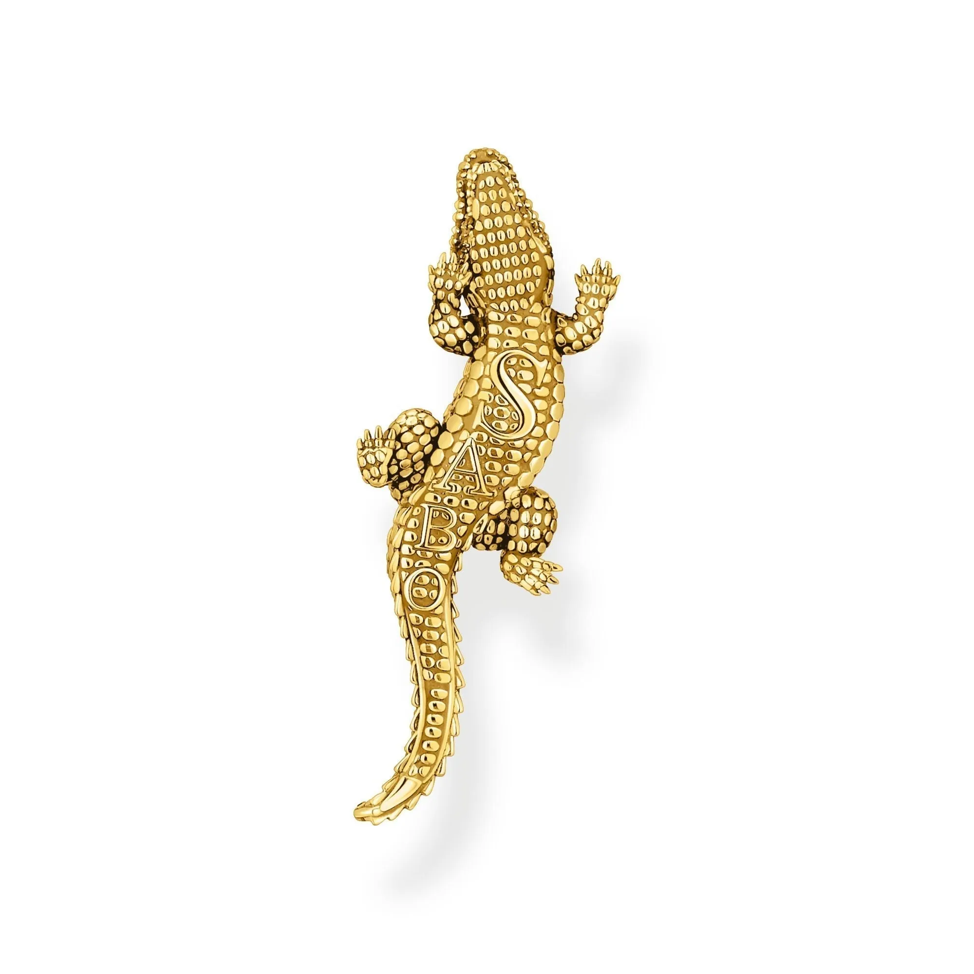 THOMAS SABO Gold 3D Crocodile Pendant