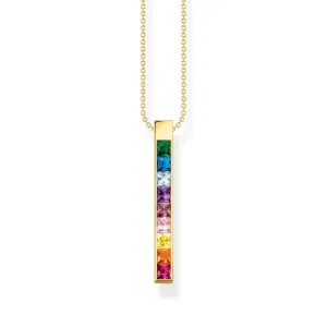 THOMAS SABO Necklace colourful stones gold