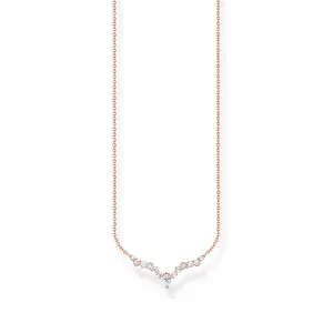THOMAS SABO Necklace ice crystals rose gold