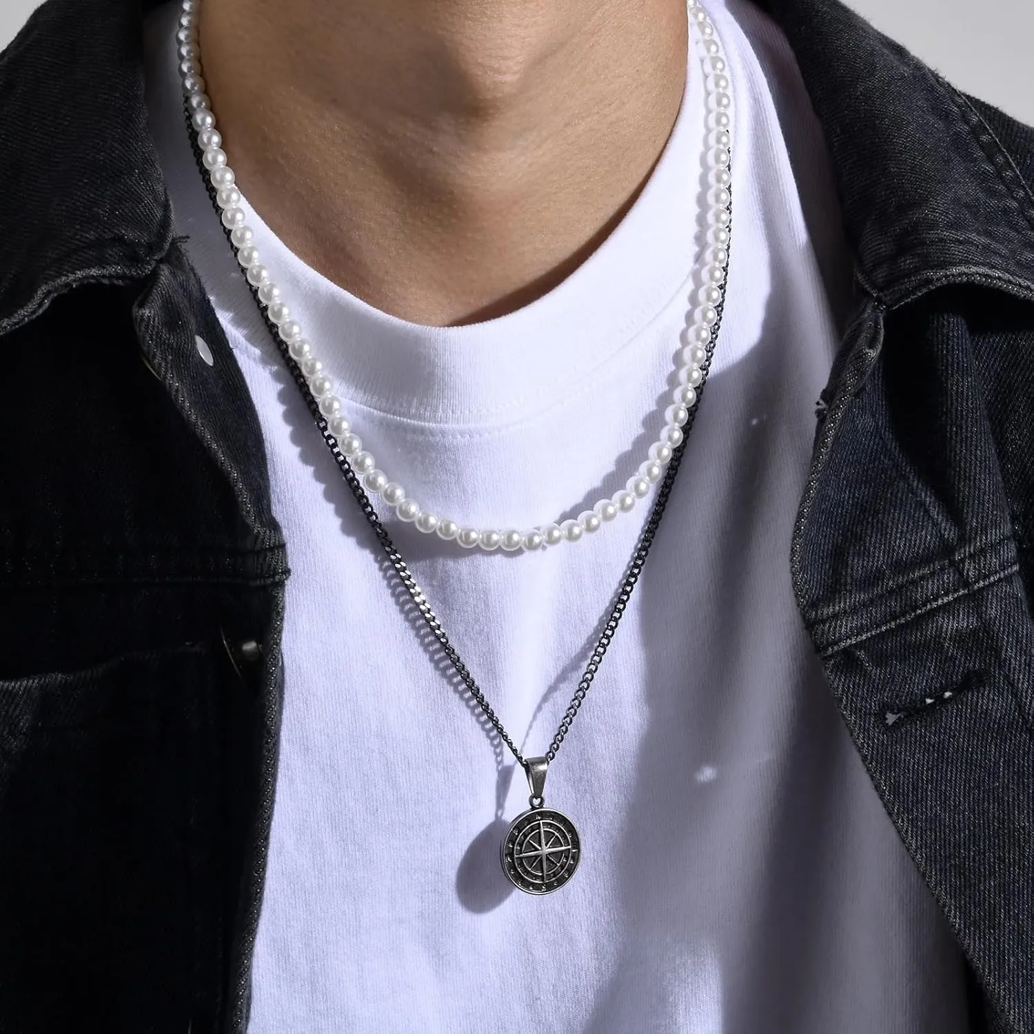 To My Son - Compass Pendant Gift Set, Personalized Engraved Compass Necklace, Milestone Compass Necklace for Son, Fashion Jewelry Gift for Men