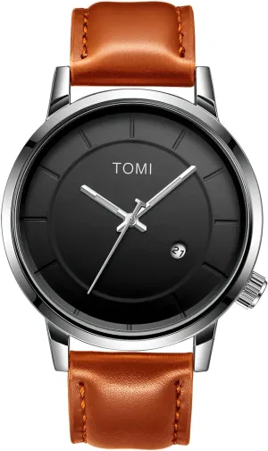 TOMI Fashion Business Mens Quartz Wrist Watches Reloj para Hombre Gifts for Men Students Women Him Boyfriend
