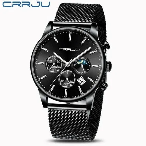 Top Luxury Men Multifunction Watches Waterproof Business Casual Quartz