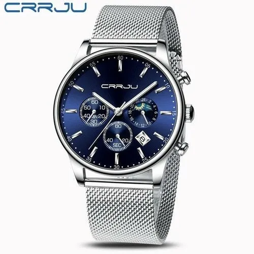 Top Luxury Men Multifunction Watches Waterproof Business Casual Quartz