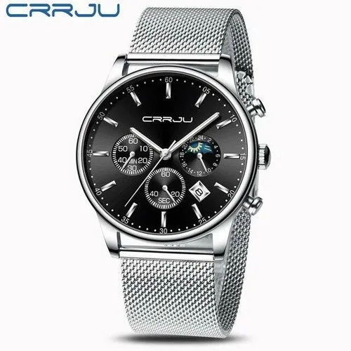 Top Luxury Men Multifunction Watches Waterproof Business Casual Quartz