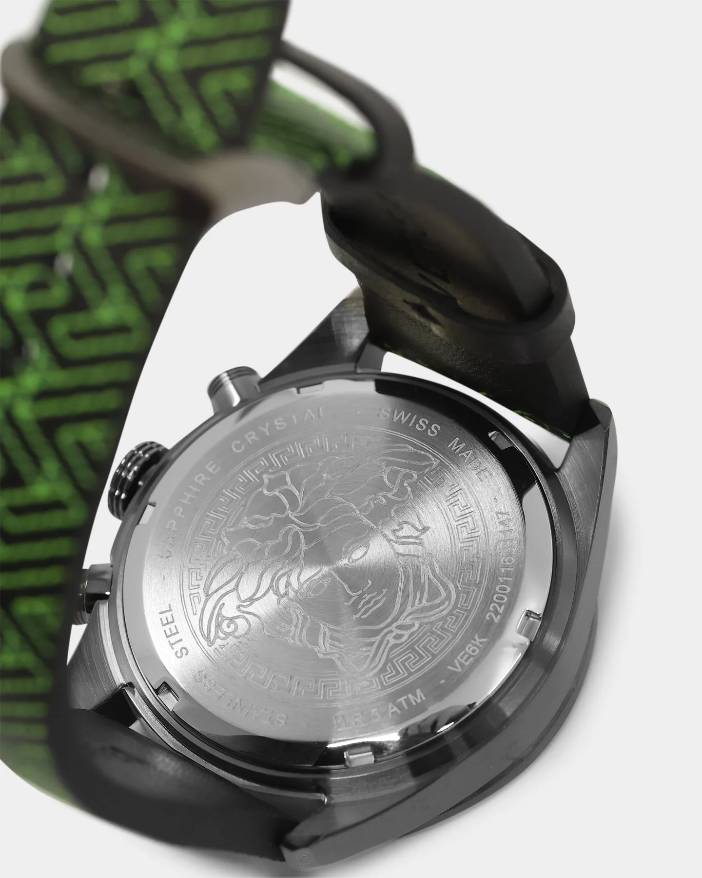 Versace Greca Dome Chrono Watch Black/Black