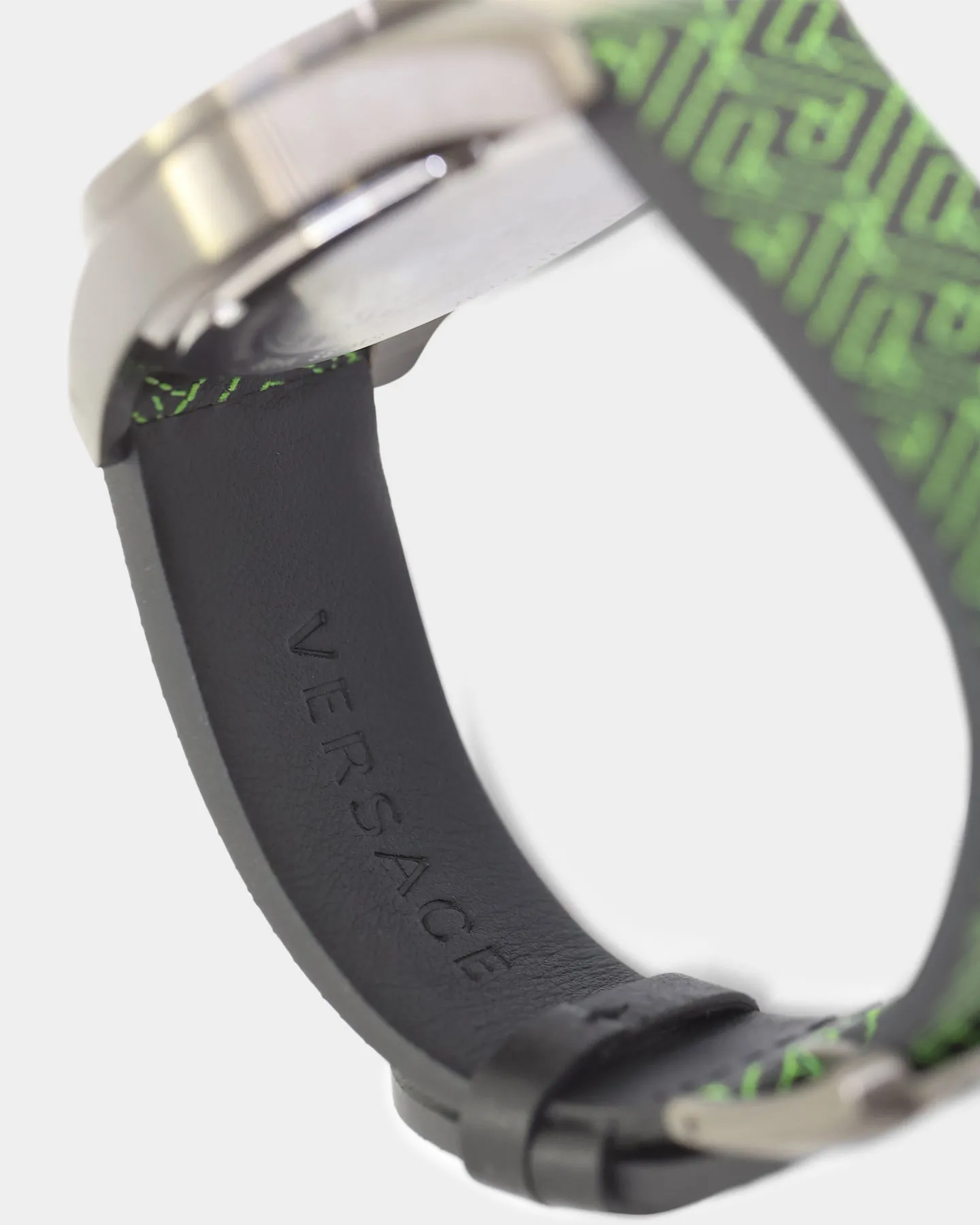 Versace Greca Dome Chrono Watch Black/Black