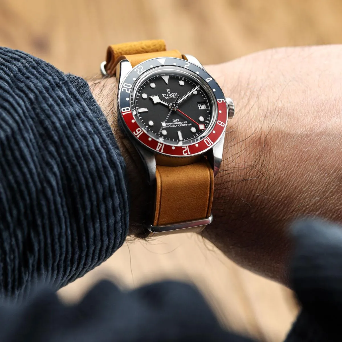 WatchGecko Genuine Leather British Military Watch Strap: Cambridge - Light Brown