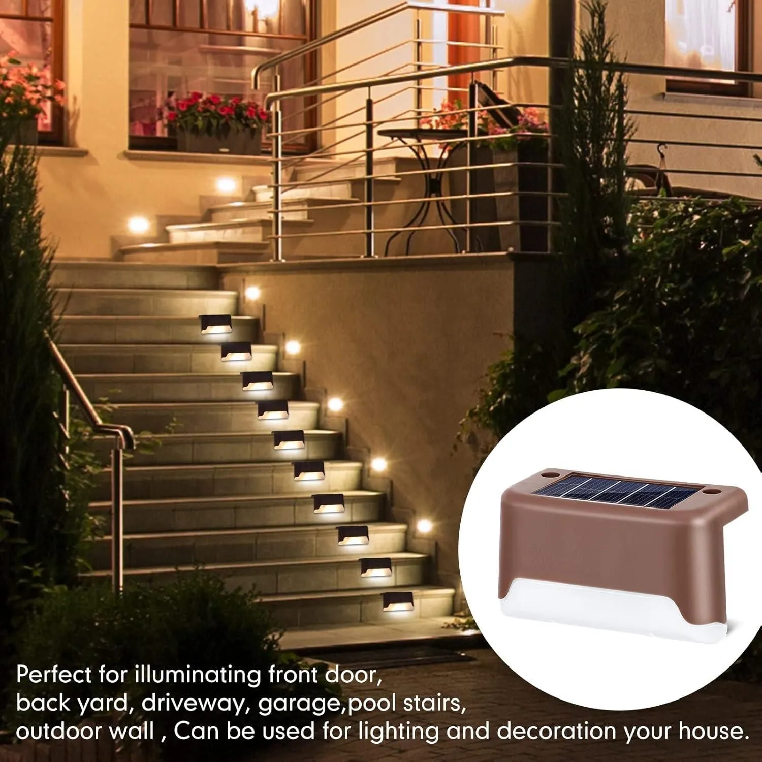 Waterproof Outdoor Solar Deck Lights | Pack of 5