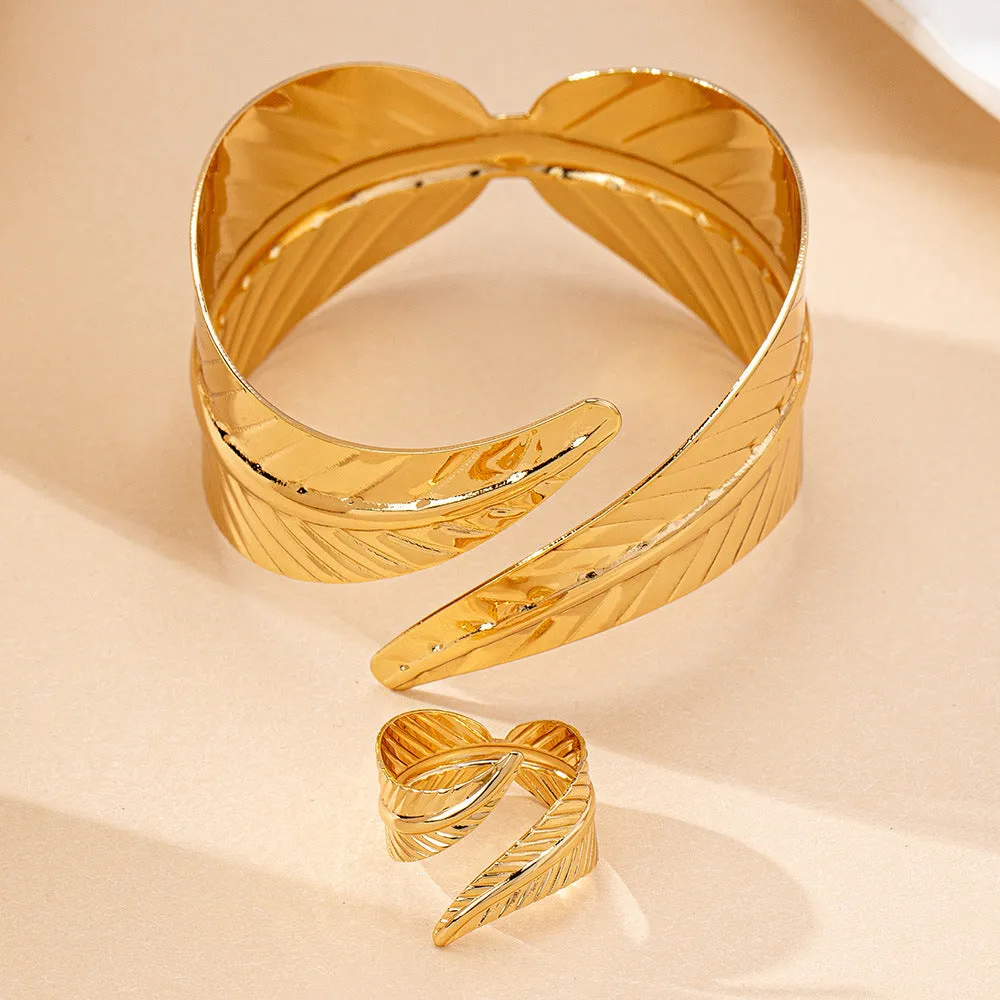 Women's Geometric Alloy Open Bracelet