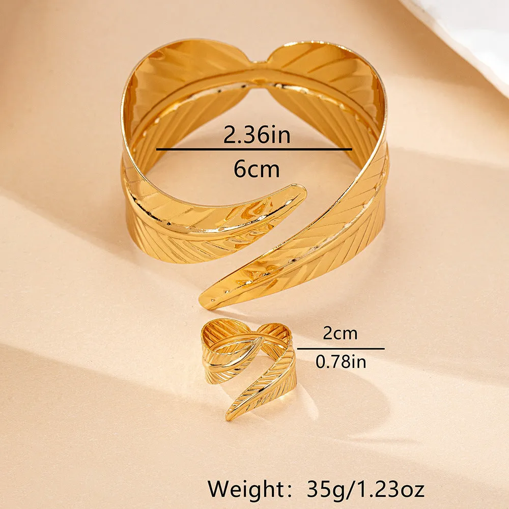 Women's Geometric Alloy Open Bracelet